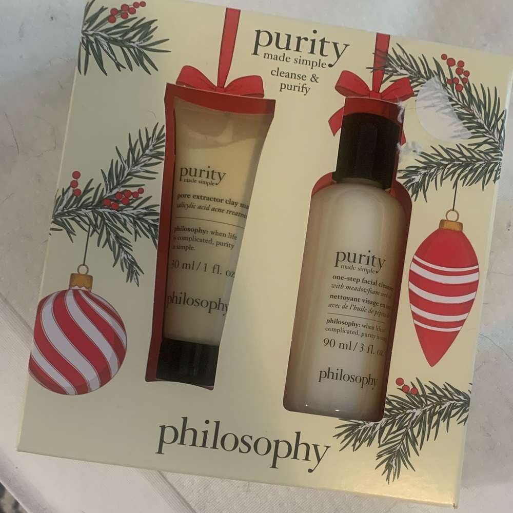 Philosophy mini holiday set-cleanse & purify